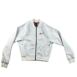 Nike NSW Tech Fleece Collared Jacket Women‎ XS White Loose Fit Full Zip CZ3619